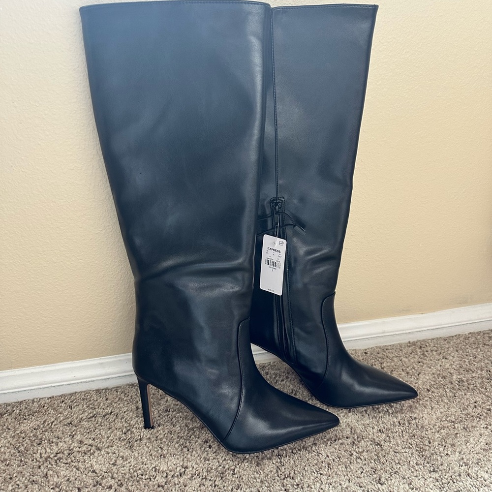 Elegant Black Knee-High Women's Boots